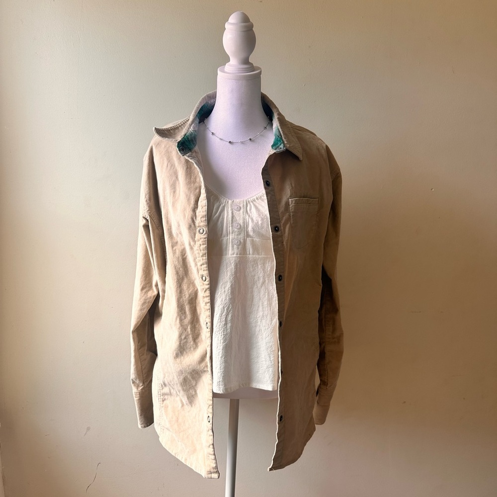 Tan Sierra Green flannel